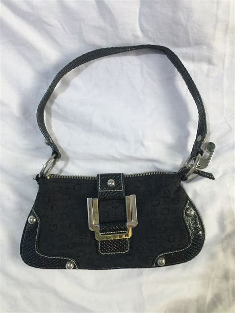 vintage guess bag|vintage guess baguette bag.